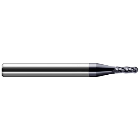 HARVEY TOOL Miniature End Mill - Ball - Stub & Standard, 0.0500", Shank Dia.: 1/8" 74050-C3